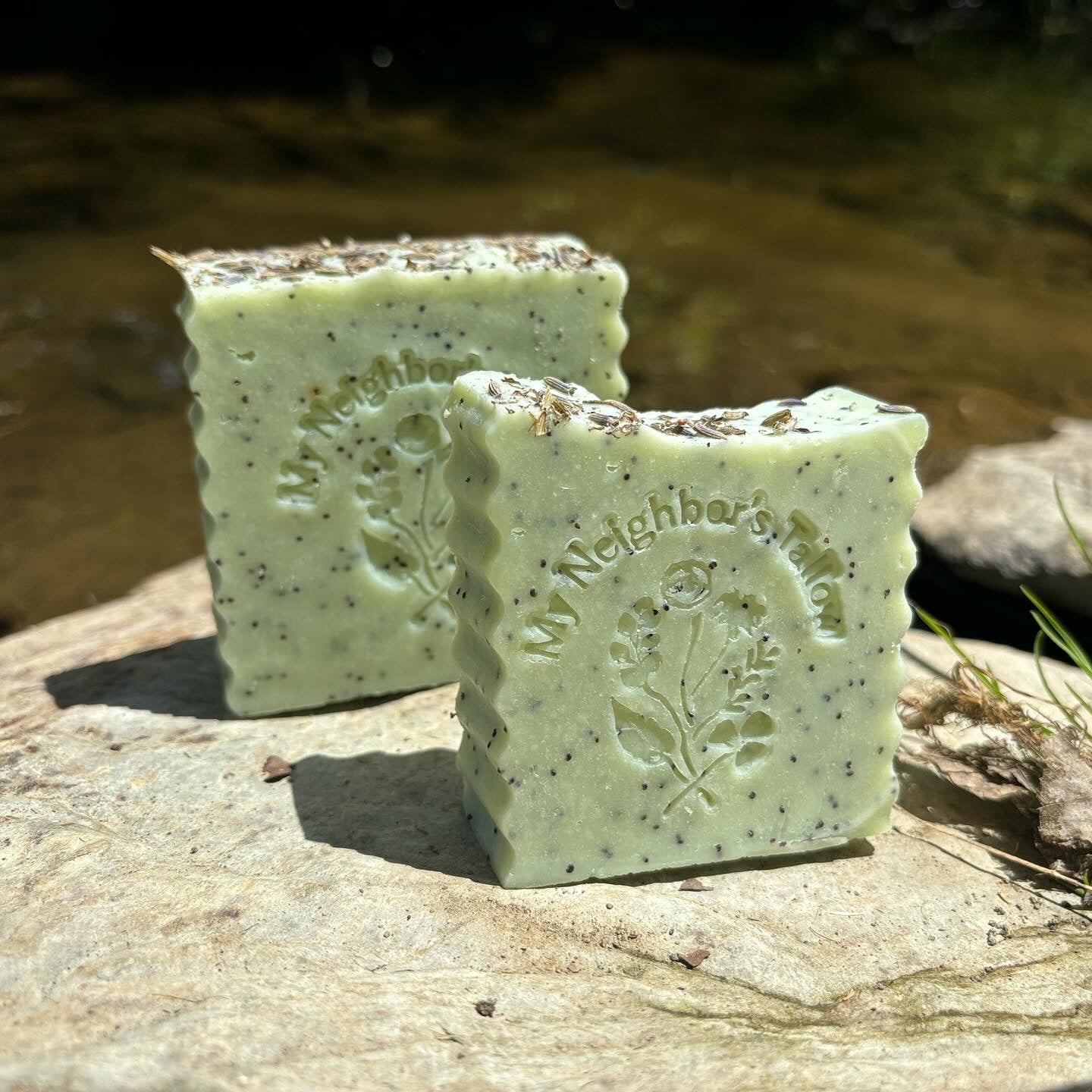 Blue Tansy, Raw Honey & Poppy Seed Tallow Soap